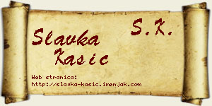 Slavka Kašić vizit kartica